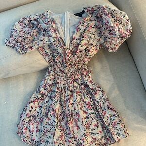 Floral Puff Sleeve Dress